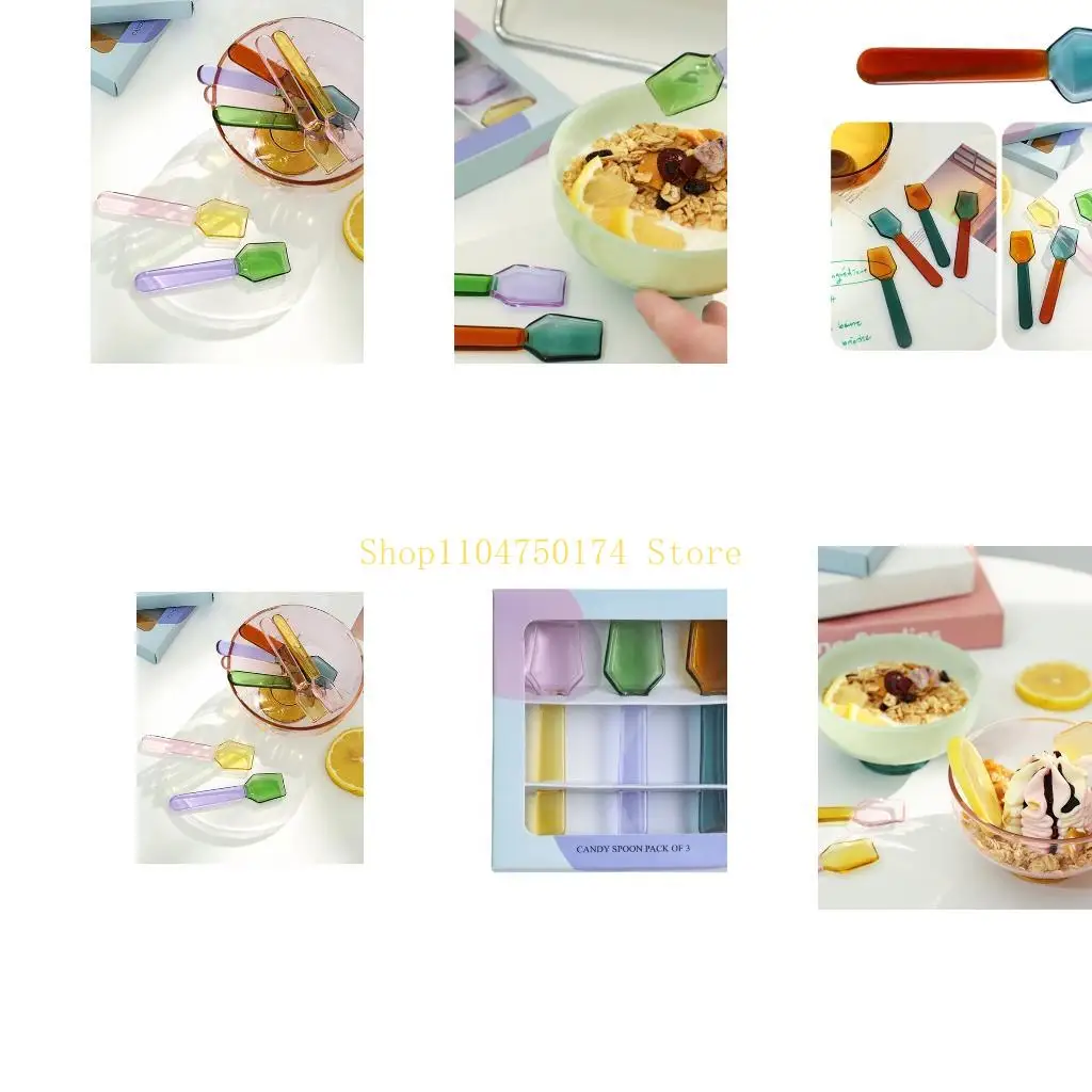 Elegant Glass Dessert Spoon Perfect For Kids And Family Dining Enjoyment Top Sale