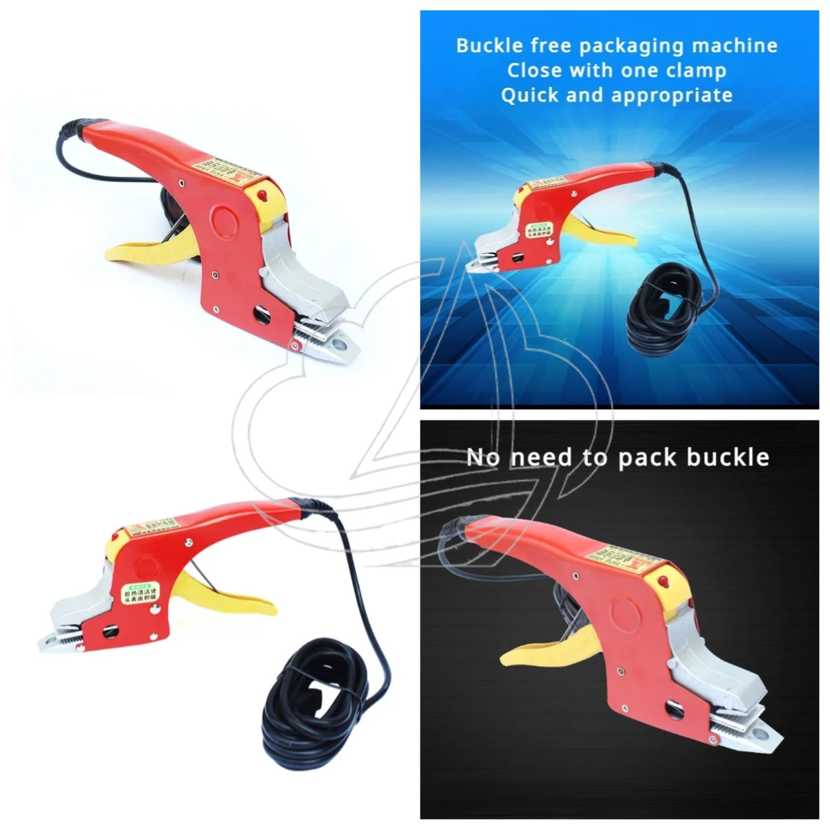 Portable Handheld Hot Melt Strapping Pliers, Buckle Free Manual Packing Tool for Plastic Straps Binding