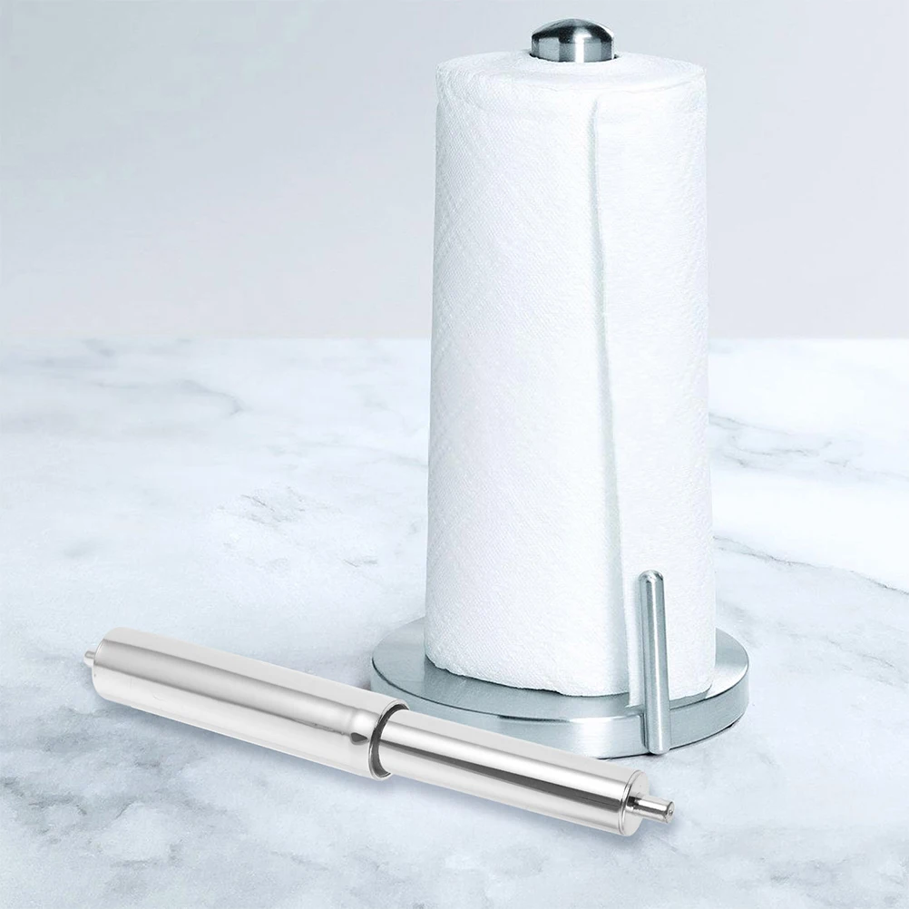 4Pcs Spring Toilet Paper Holder Rod Replacement Stainless Steel Retractable Paper Roller Insert for Bathroom Use