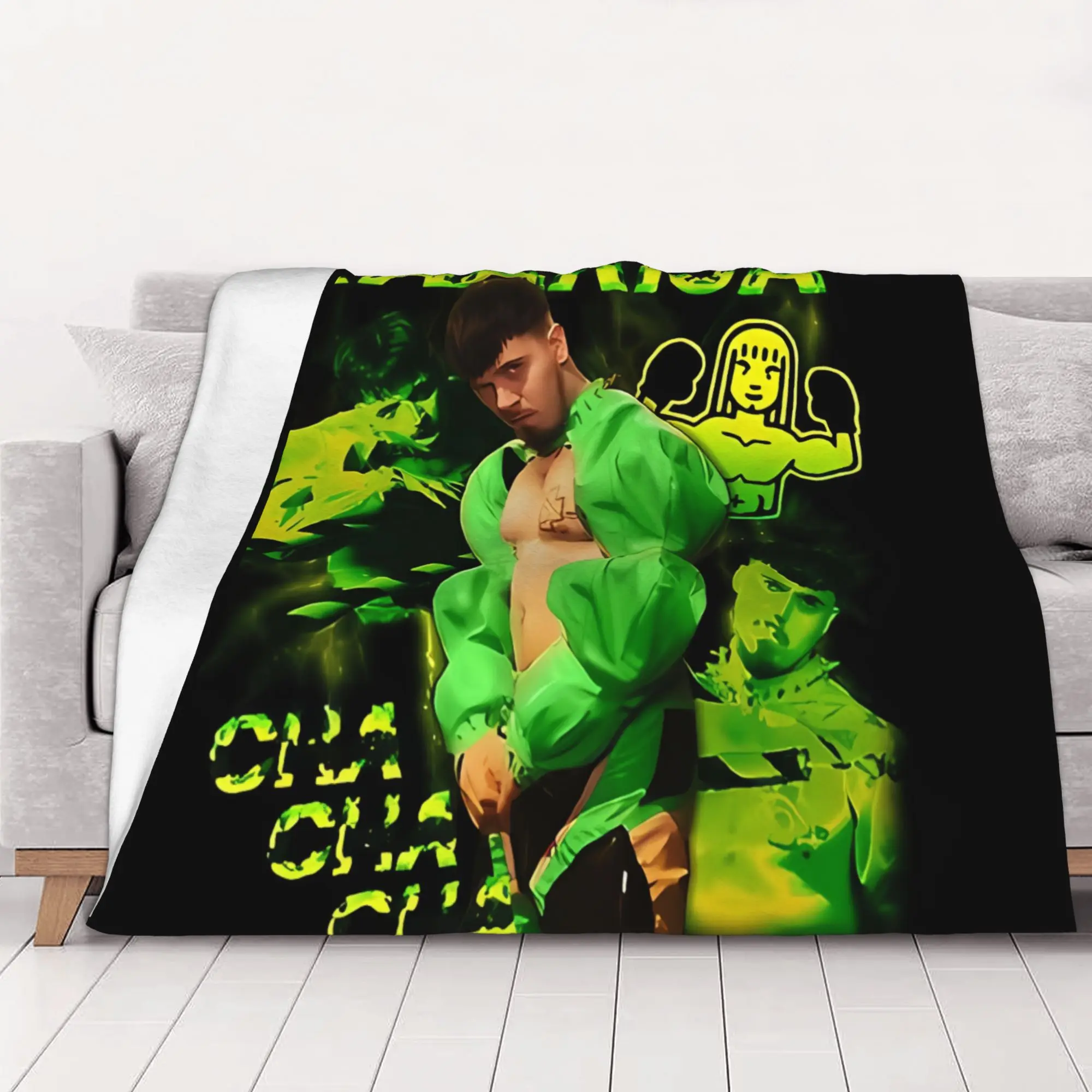 1PC Finland Y2K Kaarija Kaarija Cha Cha Cha home room decorations Winter Blankets for Adults Bedding Home Interior Sofa Knee