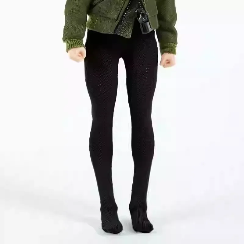 1/12 Scale Female Yoga Pants Flight Jacket Coat Tight Elastic Pants Clothes Model for 6" Romankey Action Toy Figure Doll Body