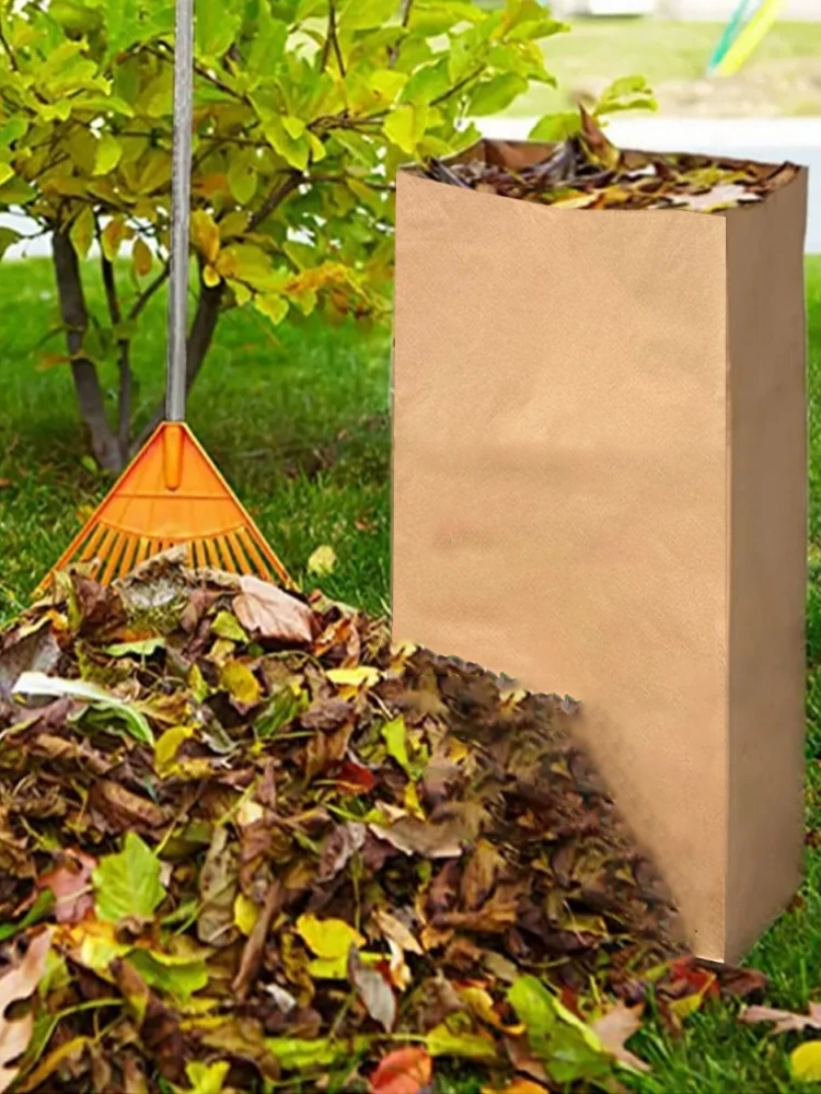 Grande saco de folha de papel kraft multicamadas ecologicamente correto, saco de folha de carvão de qualidade alimentar espessado de 25kg