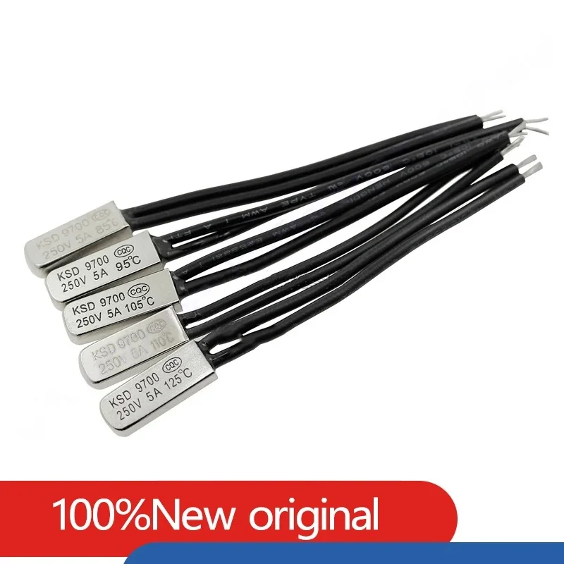 10Pcs/Lot KSD9700 Normally Closed or Open 5A 250V 15℃-150℃ Degree Celsius Thermostat Thermal Protector Fuses Temperature Switch