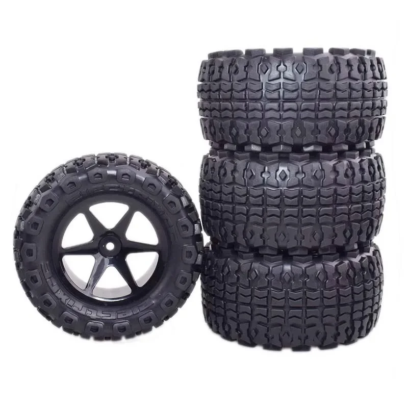 Pneu à pied plus grand de 4 pièces de 102mm pour MJX Hyper Go RC, pièces de rechange de voiture, télécommande à grande vitesse, roue de remplacement pour camion