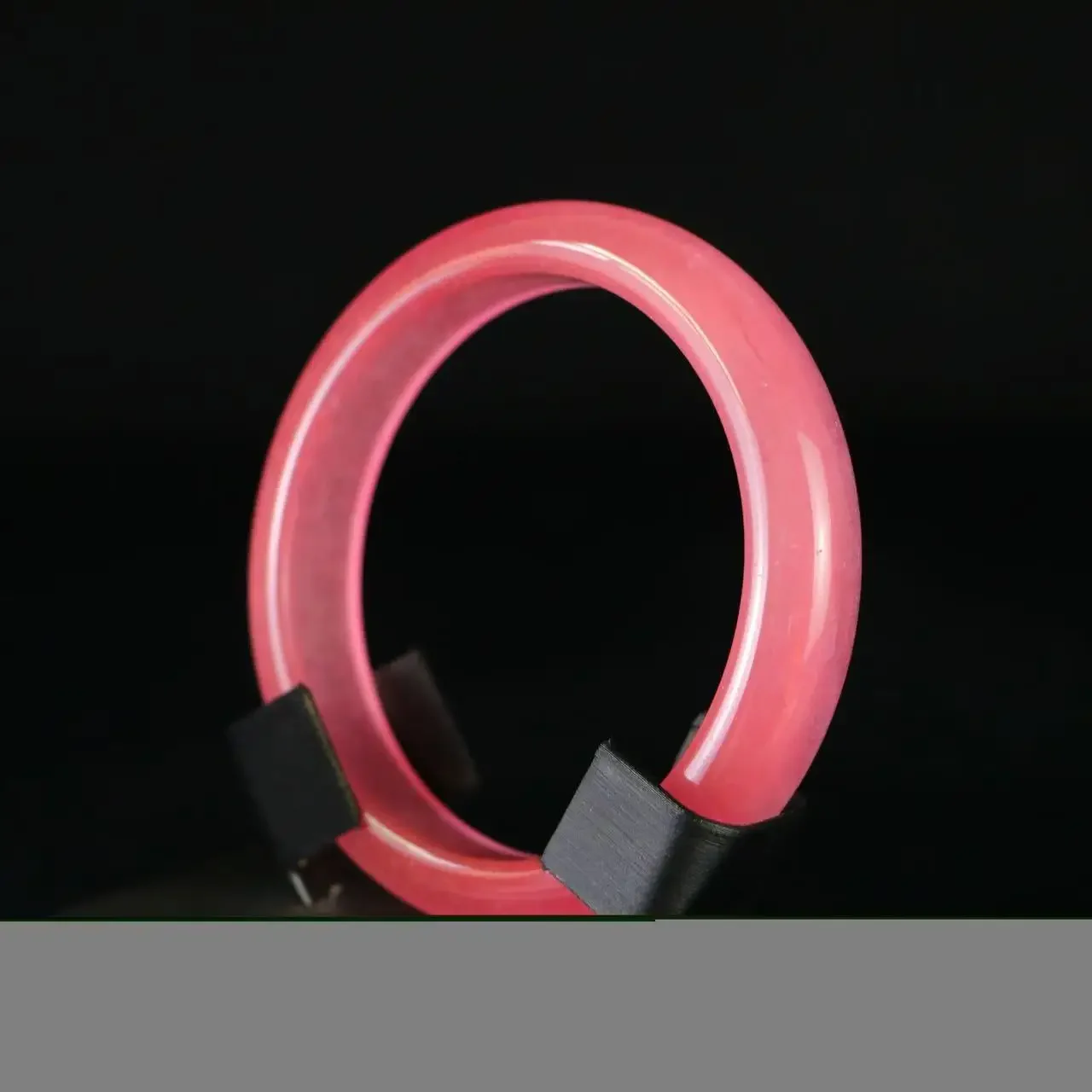 بذور الجليد الطبيعية سوار مرصع باليشم أنثى بذور الجليد شقة الفم الوردي سوار أنثى سوار مرصع باليشم مجوهرات رائعة #2