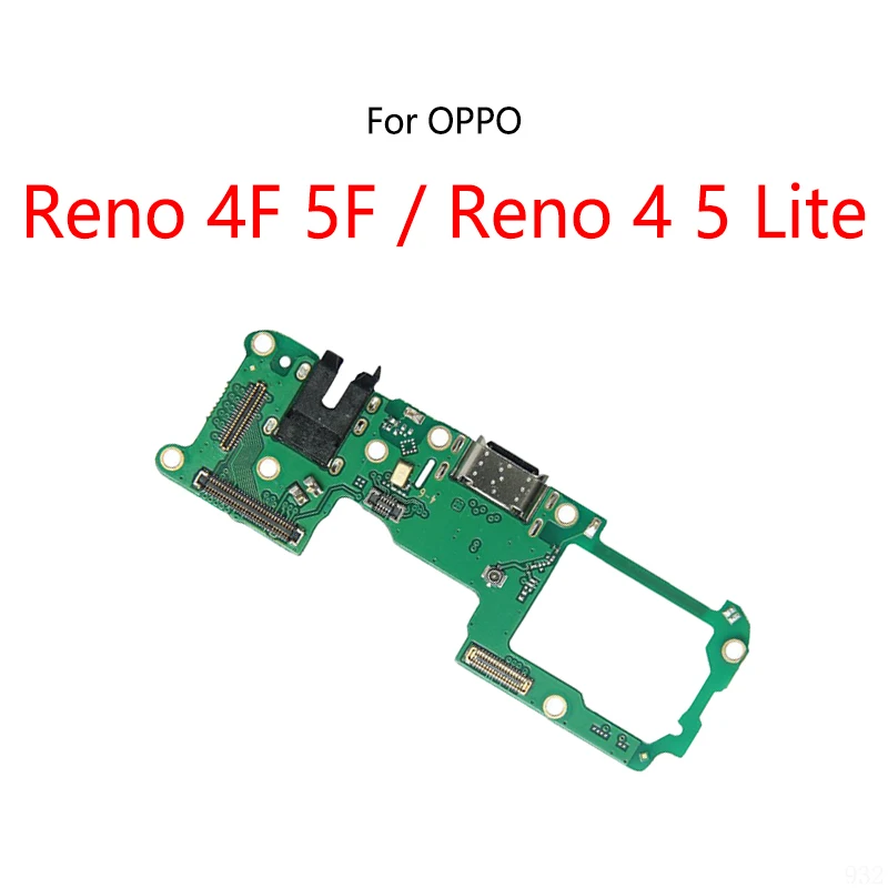 USB Charge Dock Port Socket Plug Connector Flex Cable For OPPO Reno 4F 5F 4 5 Lite Charging Board Module