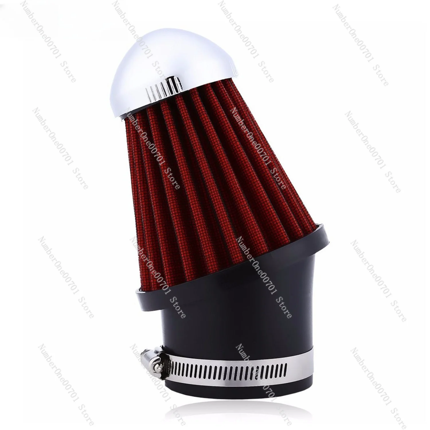 Universal High-Flow Cone Air Filter, Dry Performance Intake Filter, Washable Reusable Pod Filter for Turbo & NA Engines