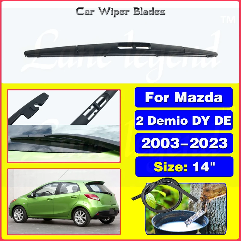 

Wiper 14" Rear Wiper Blade For Mazda2 Mazda 2 Demio DY DE 2003 - 2023 Windshield Windscreen Tailgate Window Rain Brush