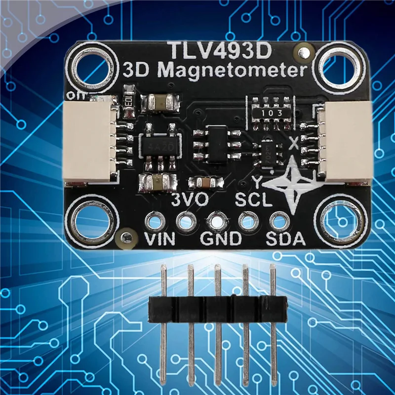 T82C Hot Sale-2X TLV493D Triple-Axis Magnetometer Module Compatible With STEMMA QT Qwiic