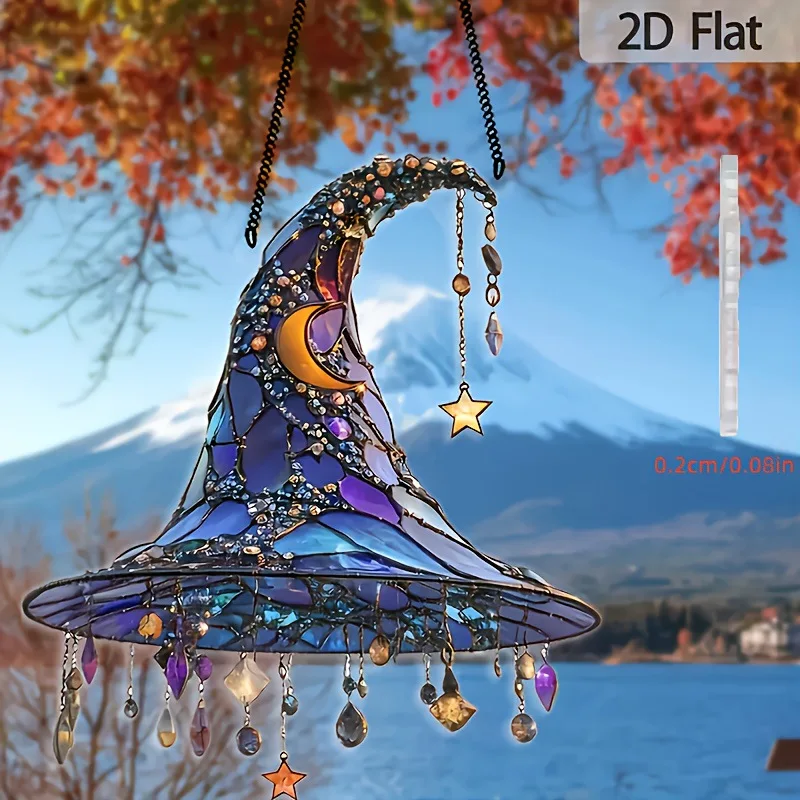 1PCS Witch Magic Hat Home Decoration Pendant Ideal Bedroom Decora Courtyard Decora Outdoor Decora Festival Party Gift