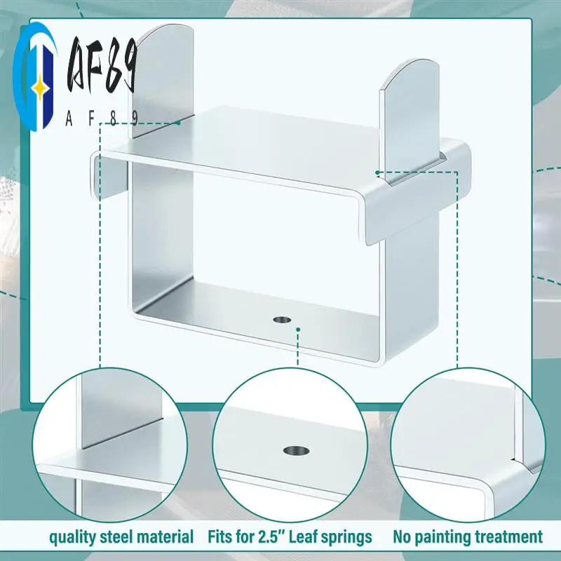 

AF89-4 шт. Комплект зажимов для листовой пружины Листовые пружины до 2,5 дюйма с широким замком Листовая пружина вместе Ремонтный зажим для изгиба листовой пружины