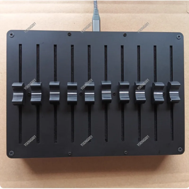 10-Channel USB MIDI Fader Controller - DJ Audio Mixer with Custom CC Software for Music Production