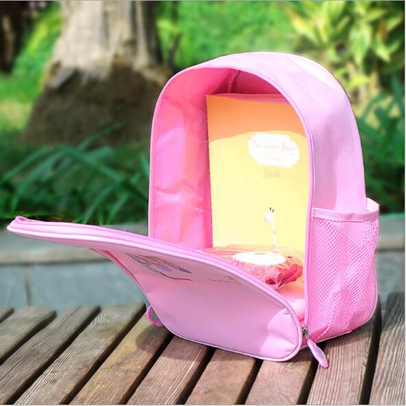 Rose / Pink Ballet Dance Bag Girl Kids Children Book Bag Waterproof School Gymnastics Bag Ballet Backpack Bag