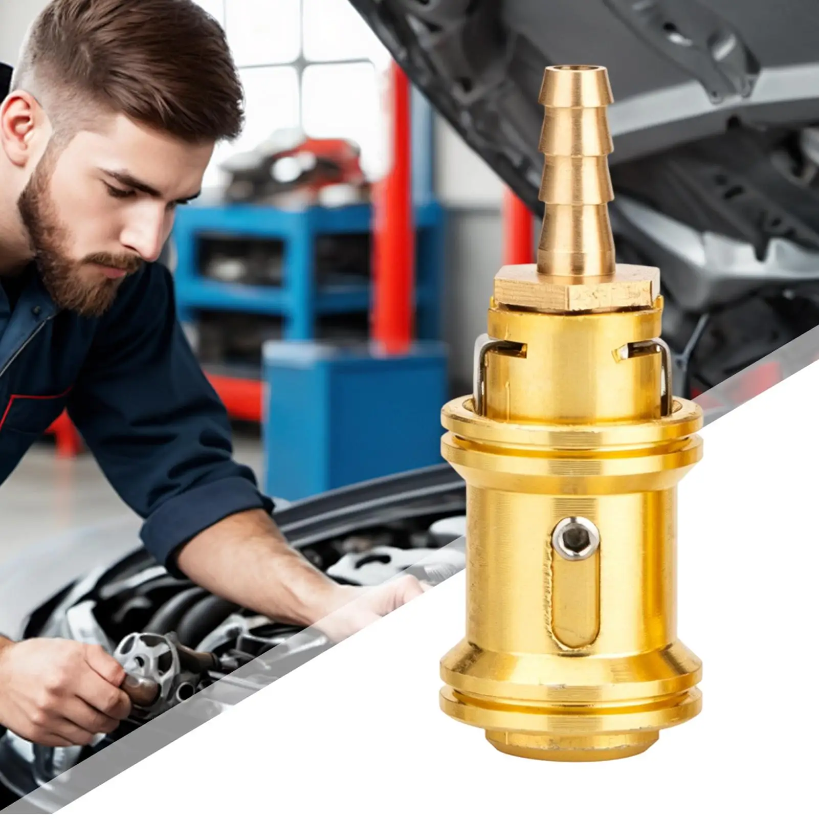 Tire Inflator Nozzle Solid Brass Automotive Accessory Tire Inflator Air Chuck Tool For Vehicles Trailer RV Sedan Pickup - view 4