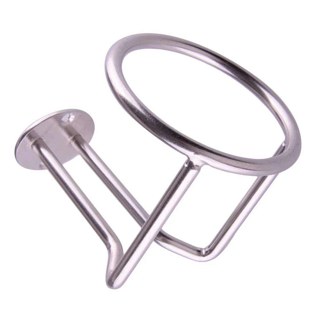 

Silver Ring Cup Drink Holder Polished for Marine Boat Yacht Car Truck RV Apartment Simple Style Stainless Steel