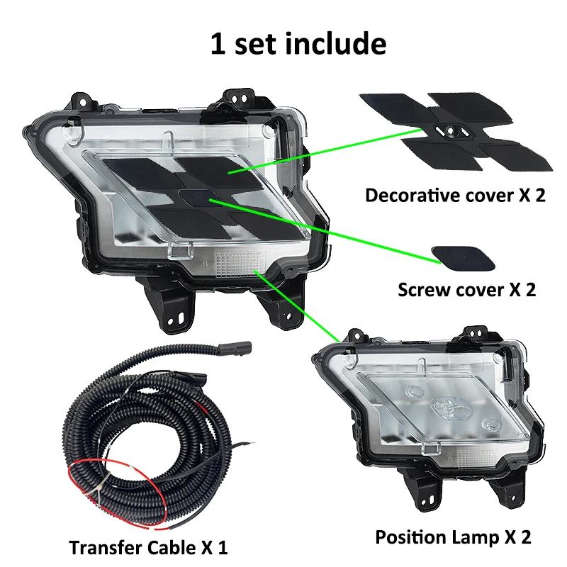 2020-2022 Model CHANGAN UNI-T Position Lamp Set Front Grille Decorative Lamp Modification and Upgrading