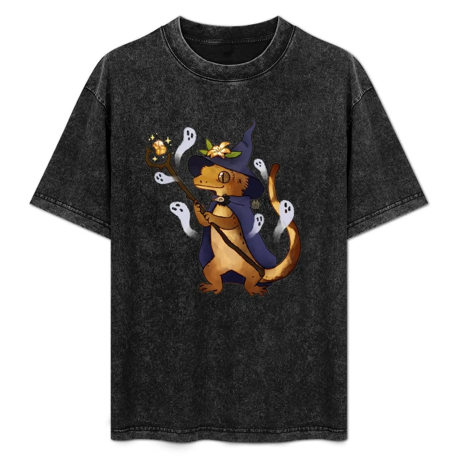 

crested gecko: Bugsly T-Shirt Vintage Style Printed Top