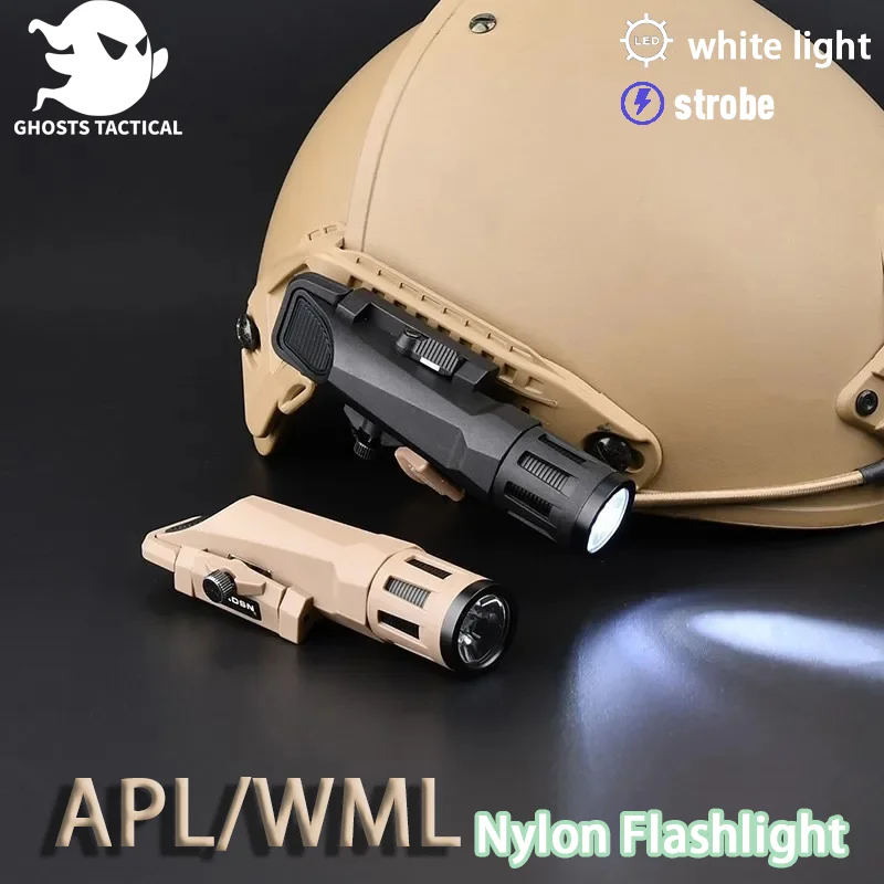 WADSN Tactical APL/WML White LED Light Reconnaissance outdoor hunting Constant strobe nylon Flashlight Fit 20MM Picatinny Rail