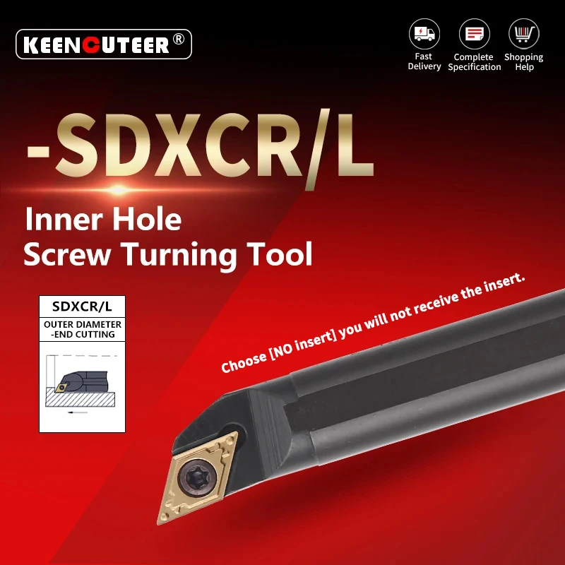 الداخلية تحول أداة S08K-SDXCR07 S10K-SDXCR07 S12M-SDXCR07 S16Q-SDXCR11 S25S-SDXCR11 مخرطة تحول أداة قطع CNC القاطع بار