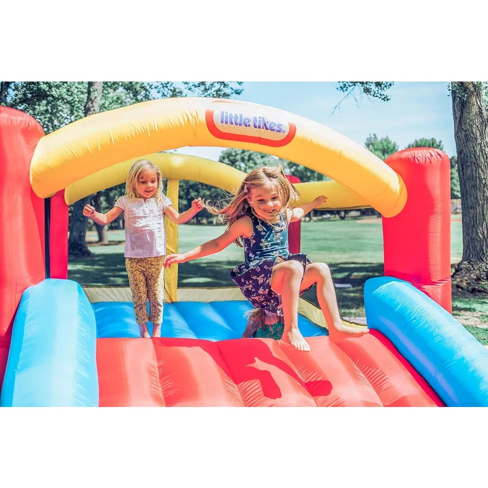 Inflatable Bouncer with Heavy-Duty Blower, GFCI Protection, Stakes, Repair Kits, and Storage Bag