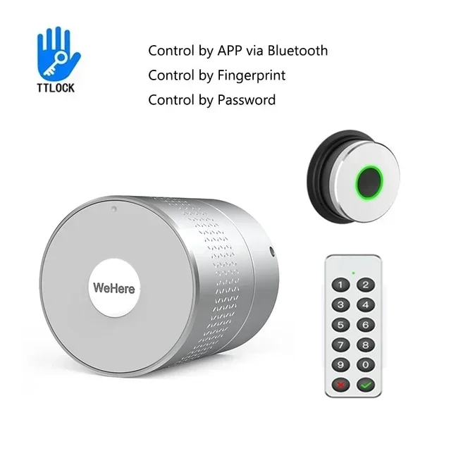 SZJN TUYA TTlock APP M532 Smart Türschloss Wehere Nuki Stil Nicht Ändern Schloss Zylinder Unterstützung Alexa Google Home Fingerprint Türschloss 4