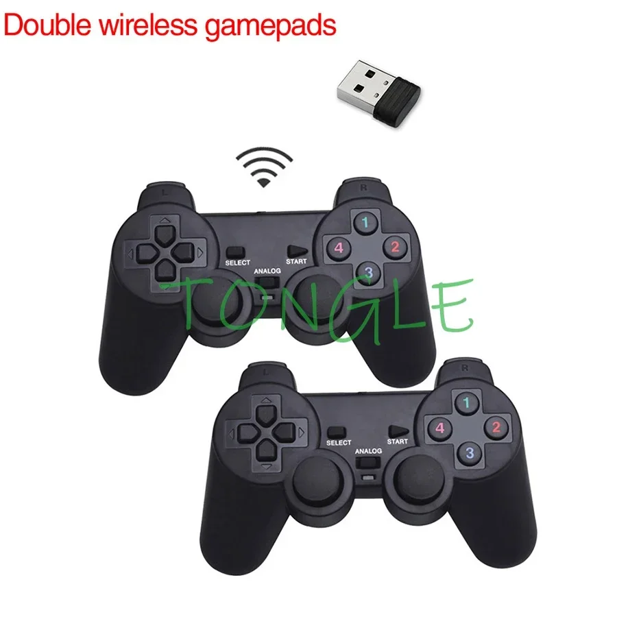 Double Wired Wireless Joypad, Gamepad for Pandora Saga Box, Arcade Cabinet, Machine