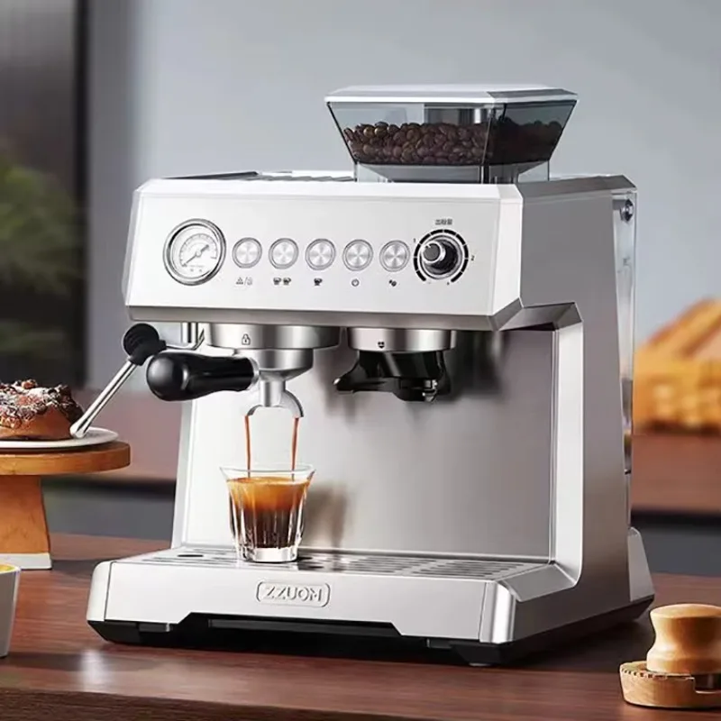 Automatic Industrial Style Smart Bean To Cup Cappuccino Grinder Coffee Maker Espresso Machine For Cafe