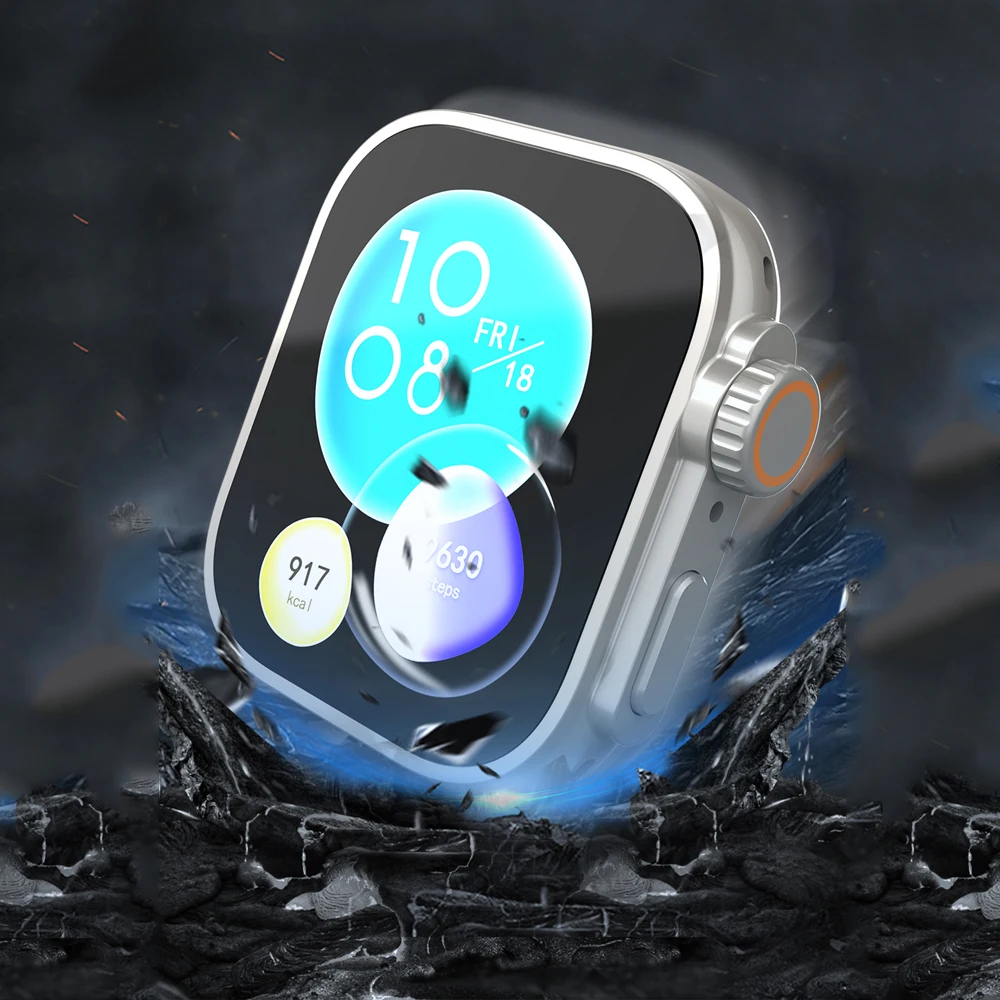 Custodia per PC di classe + per Huawei Watch Fit 3 Accessori aggiornamento a ultra 2 Protezione schermo antigraffio completa per Huawei Fit3