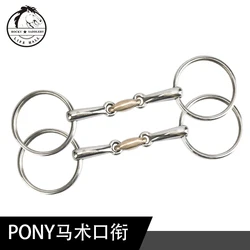 Pony horse Baud Gag Bit horse riding schooling equestrian equipment 90mm horse mouth snaffle