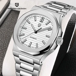 PAGANI DESIGN 2023 Newest Sapphire Mechanical Watch Stainless Steel Men's Watches Automatic Winding Waterproof Relogio Masculino