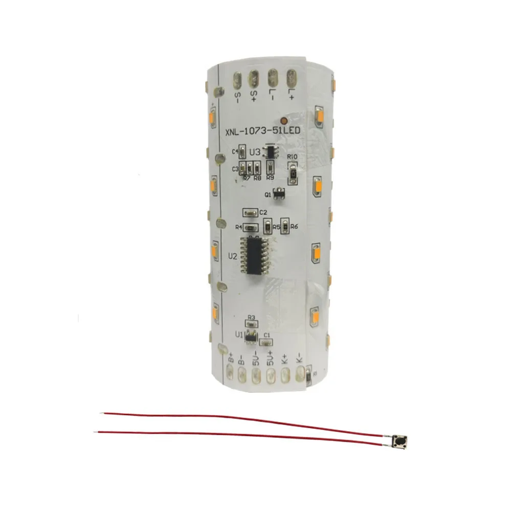 3.7V Solar Flame Lamp Board Battery Powered 51 LED Solar Torch Lamp Circuit Board Flame Light Circuit Board Electrical Equipment