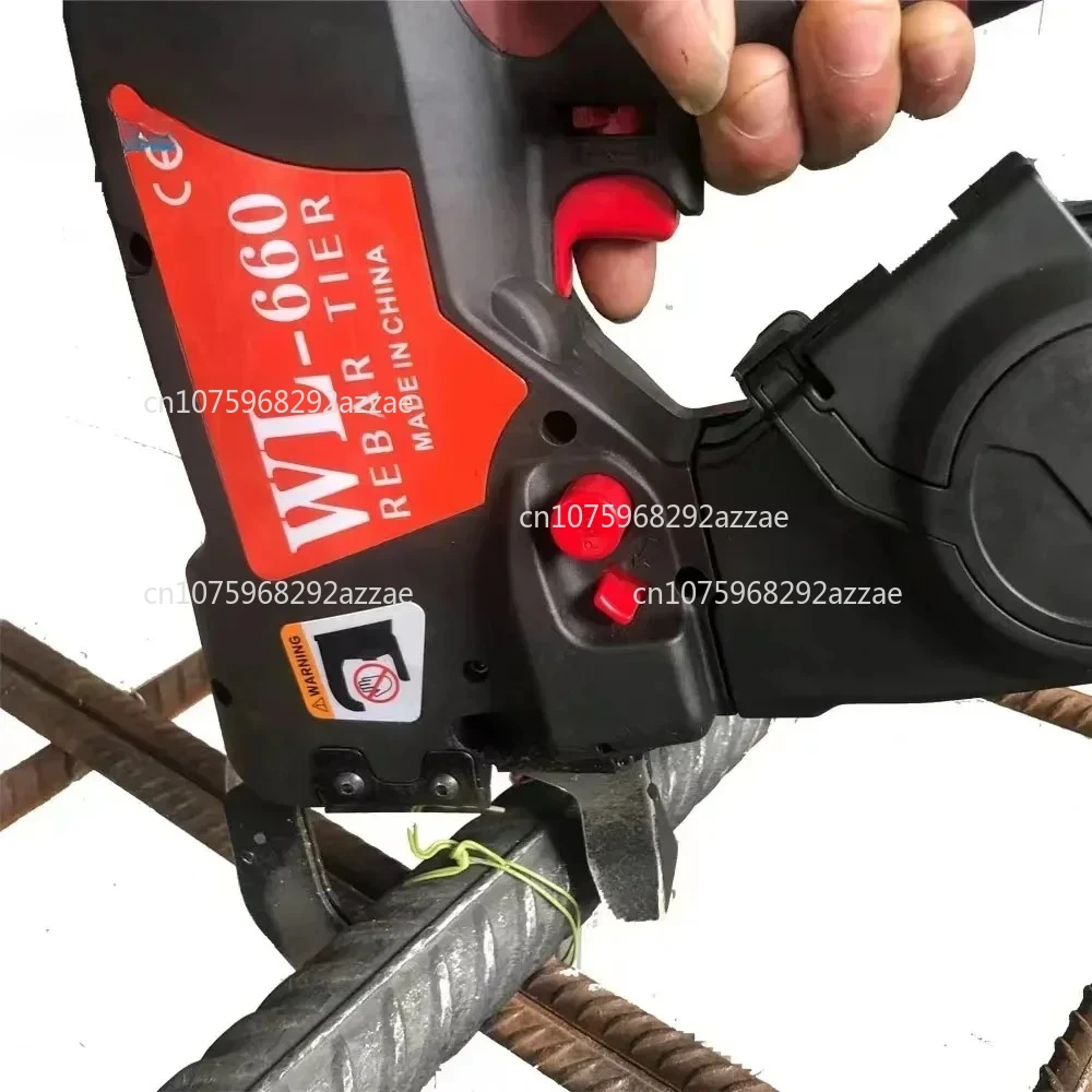 WL-460 Double Line เครื่องเข้าเล่มเหล็กเส้นอัตโนมัติแบบชาร์จไฟได้เครื่องมือเข้าเล่มเหล็กเส้นก่อสร้าง