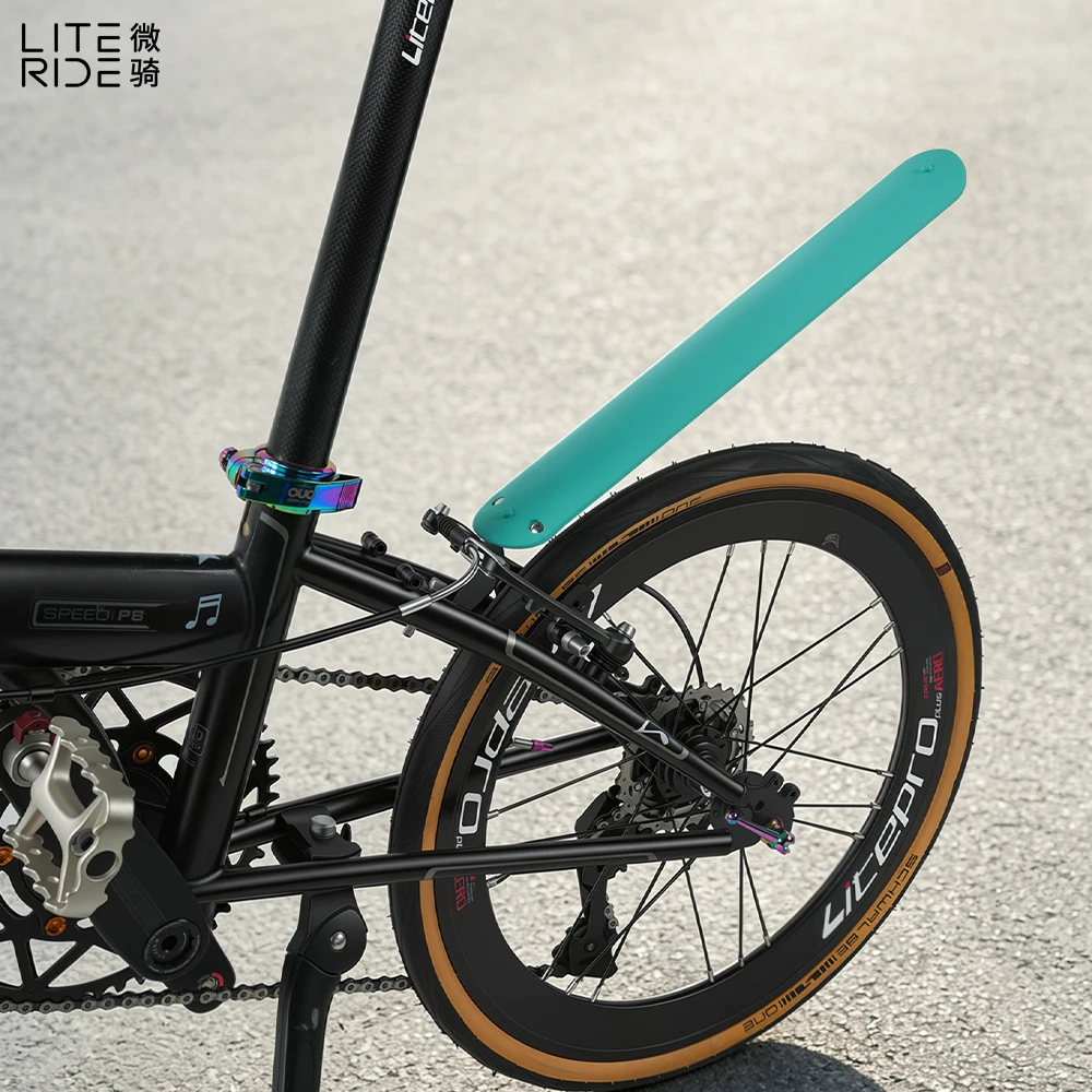 LITERIDE Retractable Bike Fender 14‑22 Inch, Front & Rear Rainproof Mudguard for Folding Bicycles & BMX Bikes