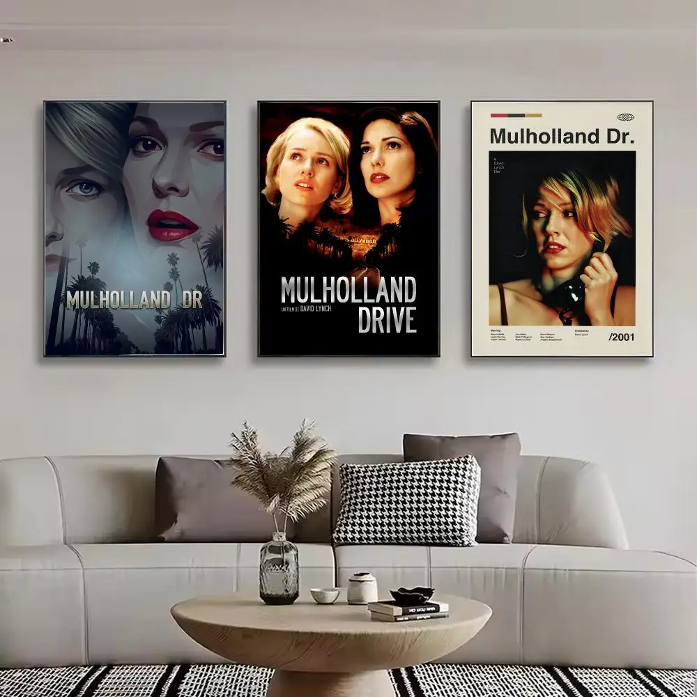 Movie Mulholland Drive Painting Calligraphy Stylish Canvas Poster Wall Art for Bedroom Living Room Study Home Decor Gift