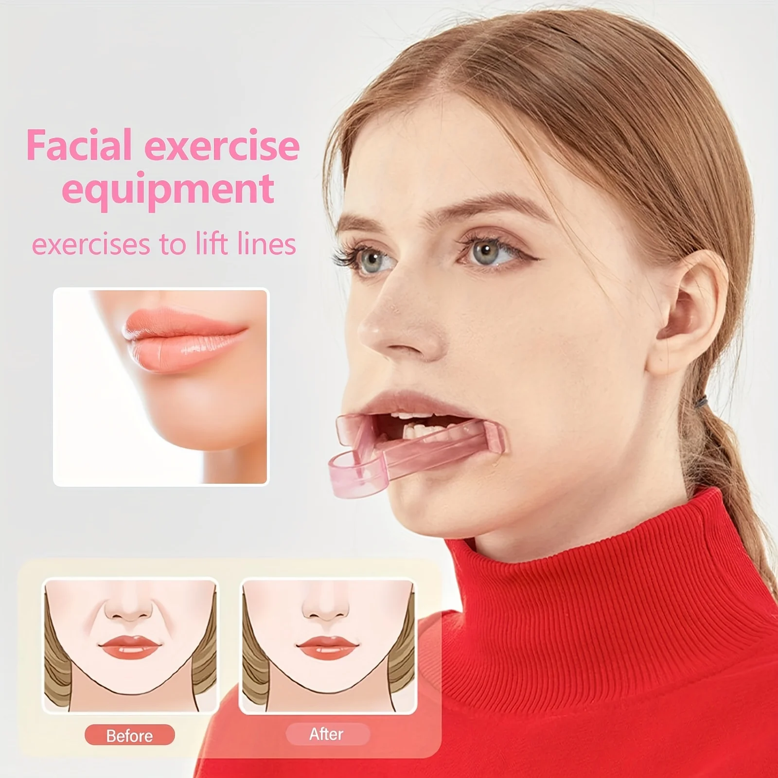 Lip Plumper and Face Exerciser, Facial Fitness Muscle Exerciser, Skin Lifting Tool for Men & Women, Facial Muscle Training Tool, image 3