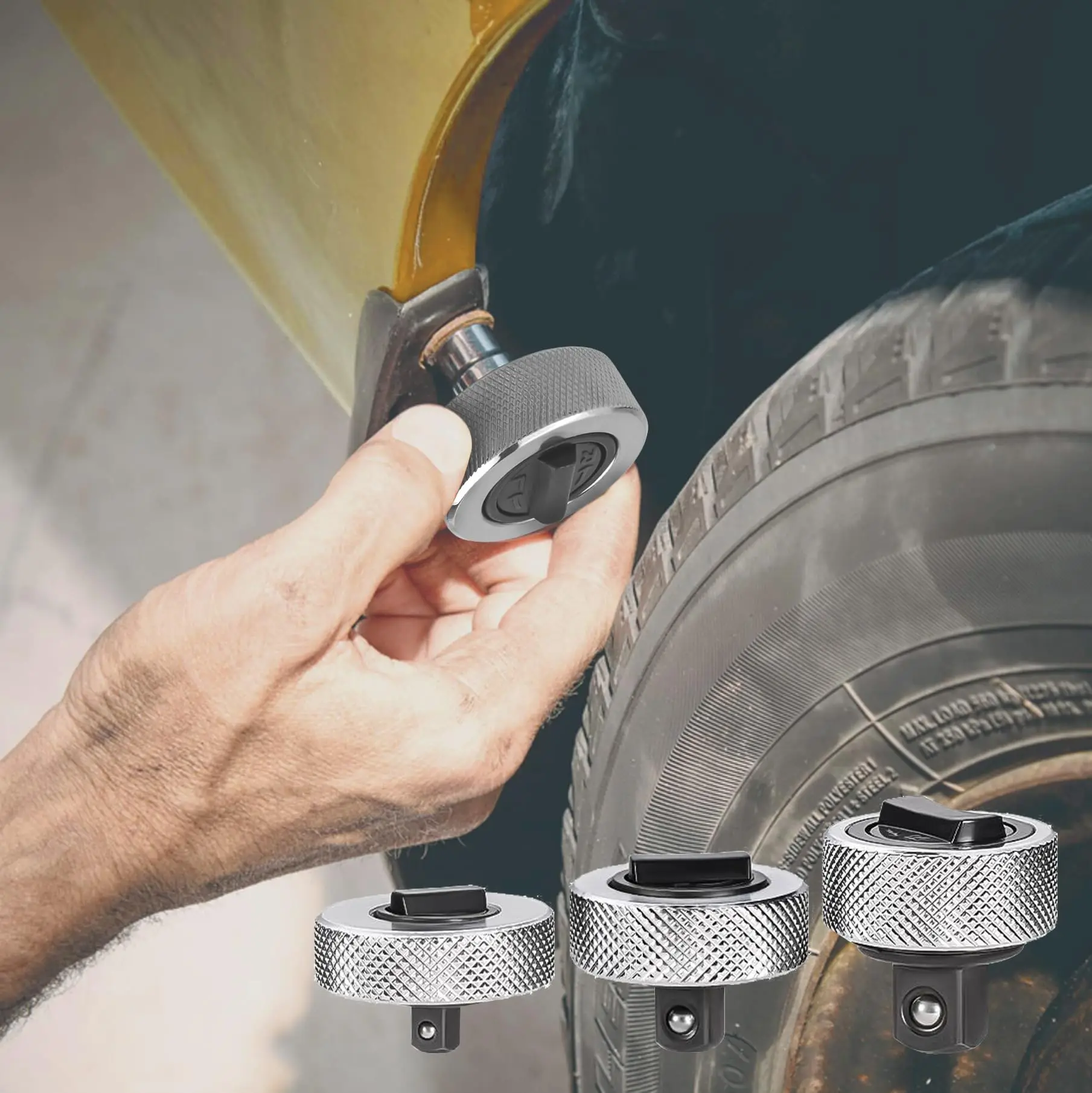 1/4 3/8 1/2 Antrieb Palm Ratschenschlüssel Set Reversible Ratsche Finger Sockel Fahrer Stubby Daumenrad Ratsche für enge Räume