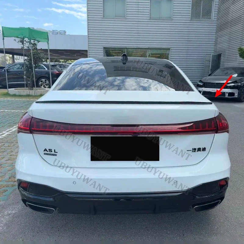 For Audi A5 S-Line S5 B10 2024 2025 2026 Sedan S Style ABS Plastic Car Rear Spoiler Wing Trunk Lip