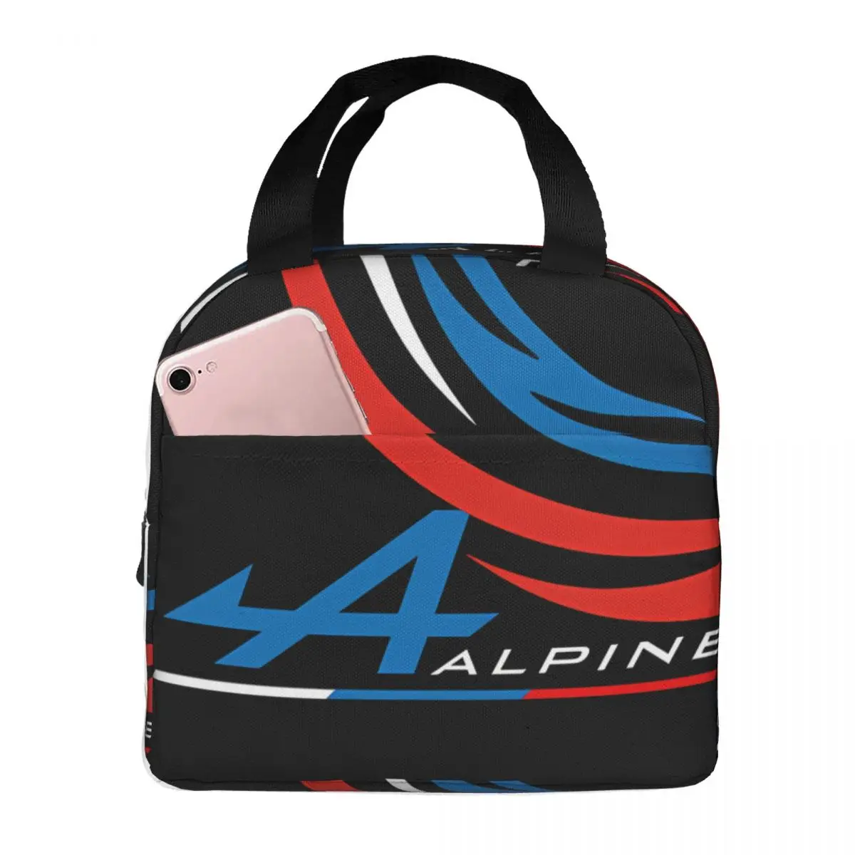 estojo-isolado-termico-para-estudantes-recipiente-de-alimento-exterior-british-racing-team-tote-alpine-f1-escola-e-escritorio