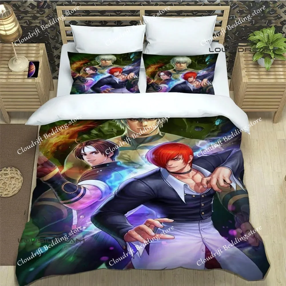 

3D game KING OF FIGHT Bedding Sets exquisite bed supplies set duvet cover bed comforter set bedding set luxury birthday gift