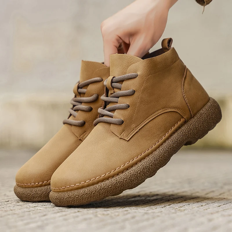 

Genuine Leather Men Oxfords Dress Shoes Luxury Brand Moccasins Loafers Plus Size 38-48 Brogue Lace Up Italian Mens Casual Shoes