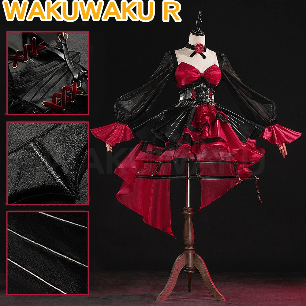 

Костюм для косплея Phrolova Game Wuthering Waves × March Monster 【S-2XL】WakuWaku-R Женское красное короткое платье Phrolova Cosplay Plus Size