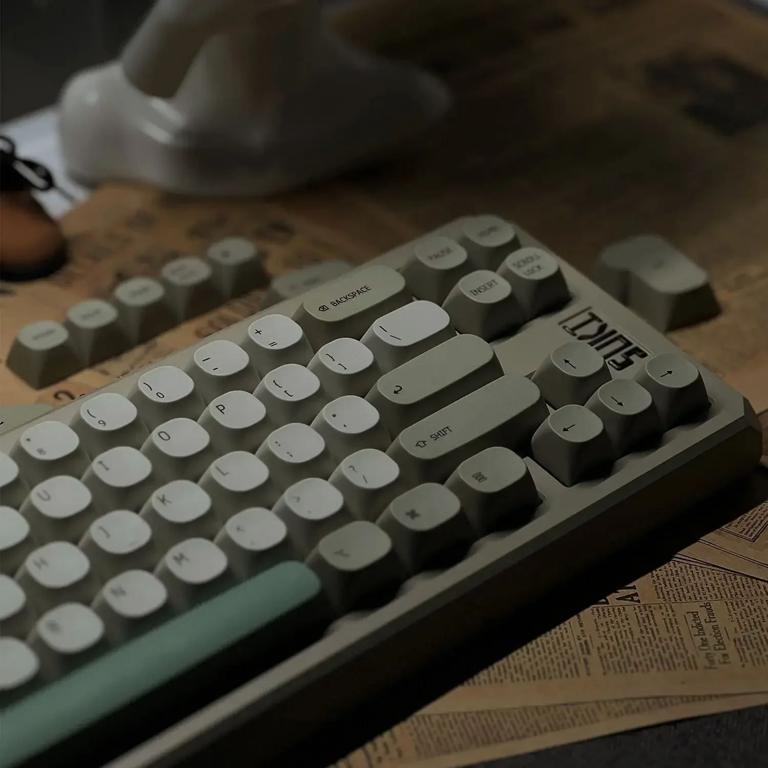 Round keycap MA highly minimalist retro style 131 keys for cross axis mechanical keyboard