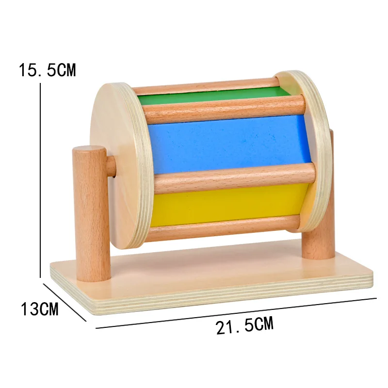 مصنع قابل للتخصيص ألعاب تعليمية مونتيسوري صندوق دائم كائن تعليمي خشبي جدًا لمجموعات اللعب للرضع #6