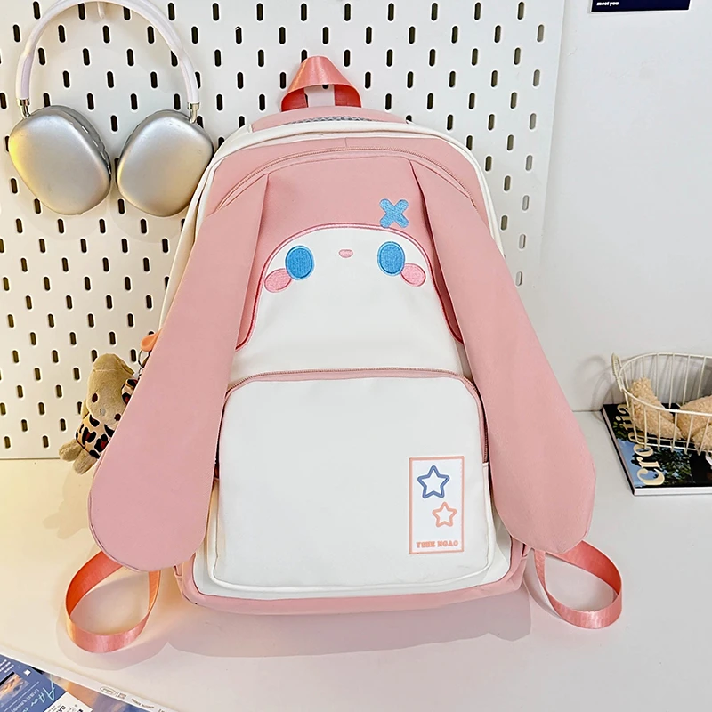 Cute Student Backpack Good-looking Color Collision Oxford High-capacity Backpack Ultra Light Traveling Outside Knapsack