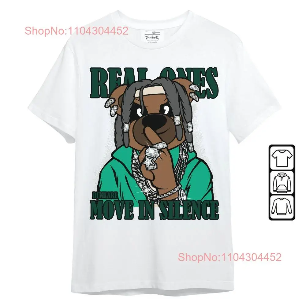 Dunkare Oxidized Green 4s T Shirt Silent Achievers Bear SweaT  long or short sleeves