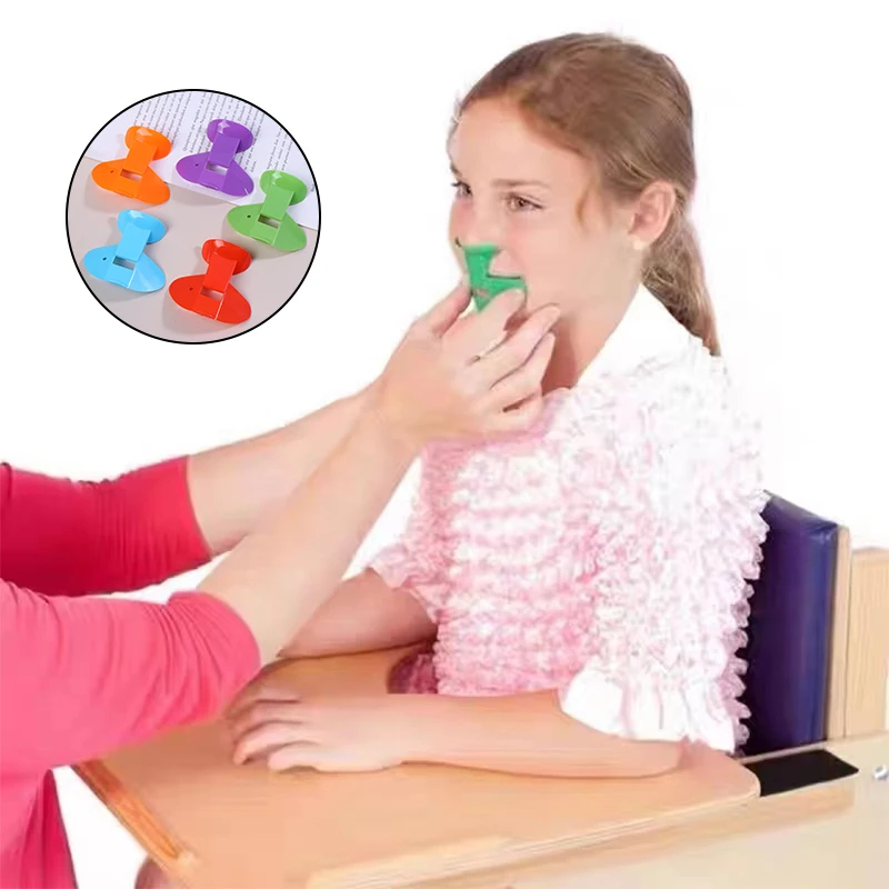 Kids Nose Flute Plastic Flute Dark Blue Nose Training Whistle For Nose Throat Controlling Nose Exercise Flute Nose Flutes Grove
