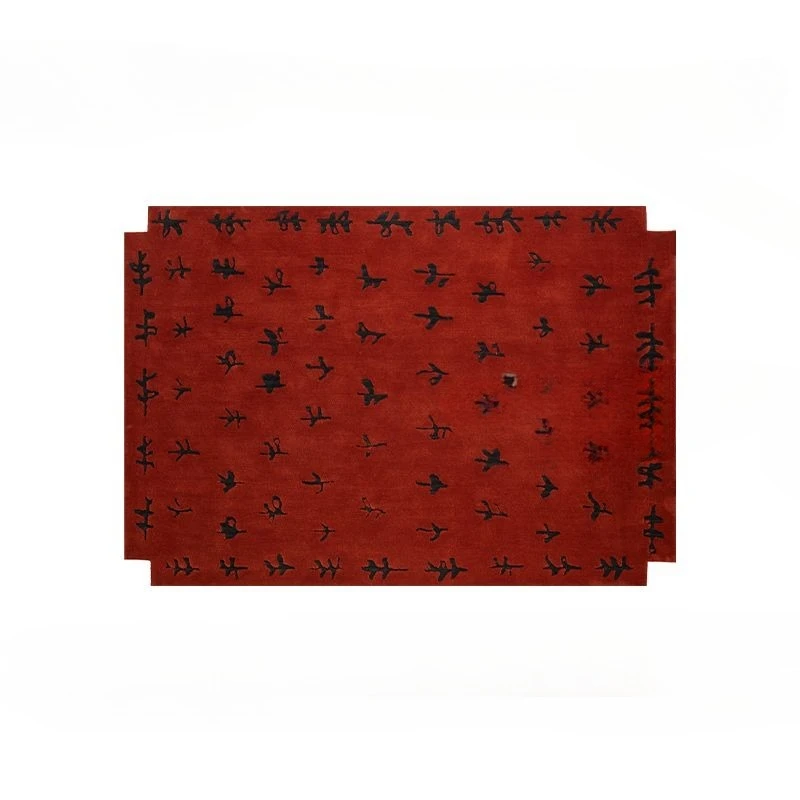 Medieval red design living room, high-end handmade, lovely special-shaped bedroom with carpet