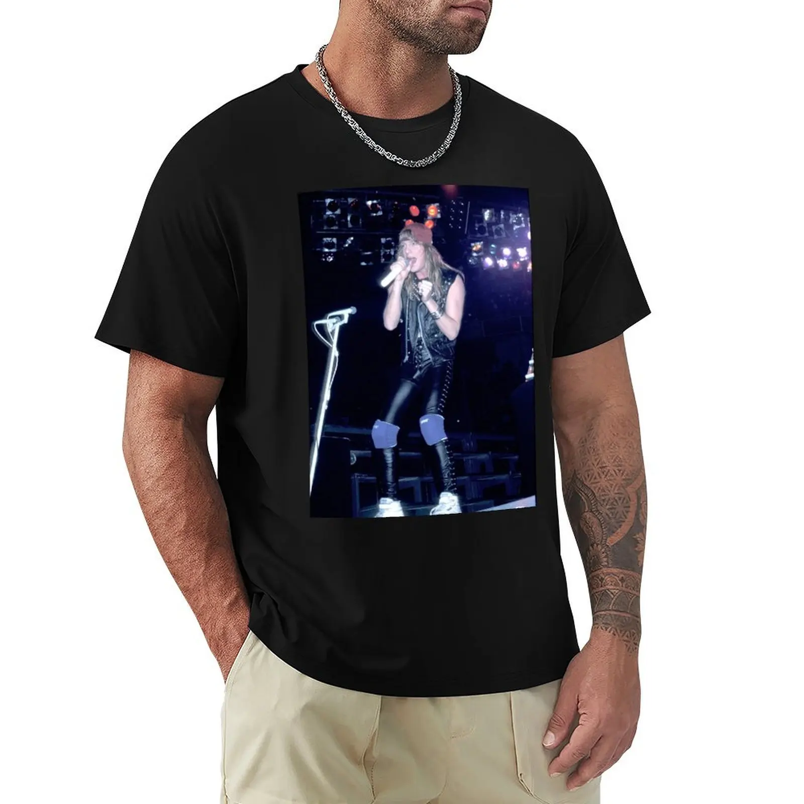 Jani Lane Warrant Photograph T-Shirt t shirt man designer T-Shirt