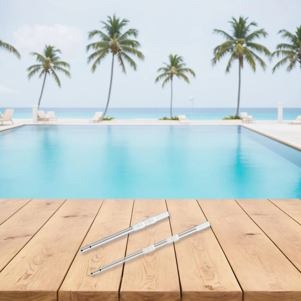 Professional Telescopic Pool Cleaning Pole 1m Aluminum Alloy Extension For Swimming Pool Vacuum Skimmer Maintenance Tool