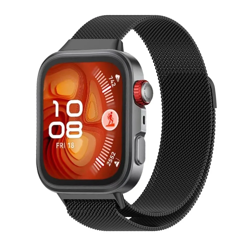 Pulseira de metal milanesa para huawei watch fit 4/3, pulseira de substituição confortável para huawei watch fit 4/4 pro, acessórios correa